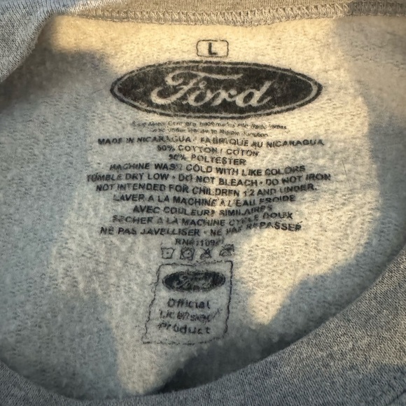 Ford Official Bronco Gray and Yellow Crewneck Sweatshirt large Vintage - Picture 8 of 8